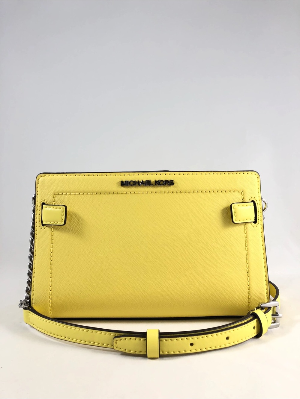 Michael Kors Rayne Sunshine Small Saffiano Leather Crossbody Bag